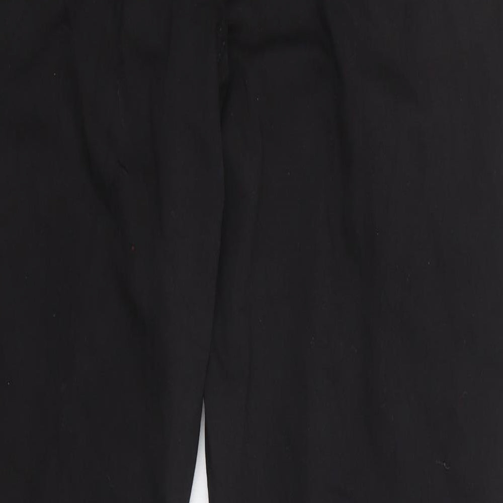 Marks and Spencer Womens Black Cotton Skinny Jeans Size 20 Regular Zip - Long lenth