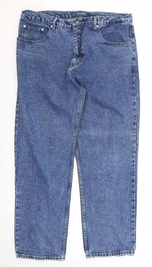 Phat Bastard Jeans Mens Blue Cotton Straight Jeans Size 40 in Regular Zip