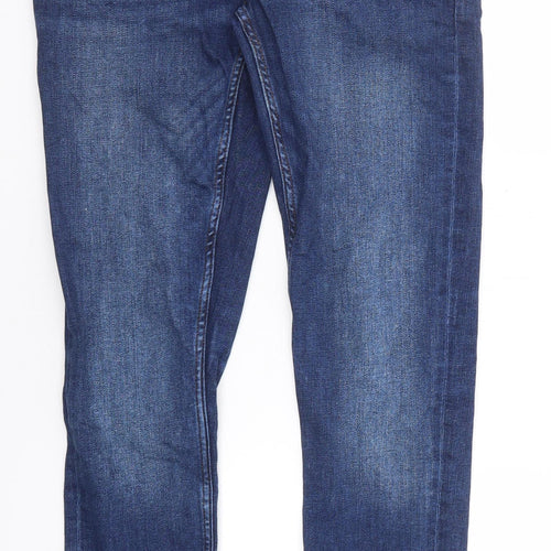 Denim & Co. Mens Blue Polyester Skinny Jeans Size 34 in L34 in Regular Zip