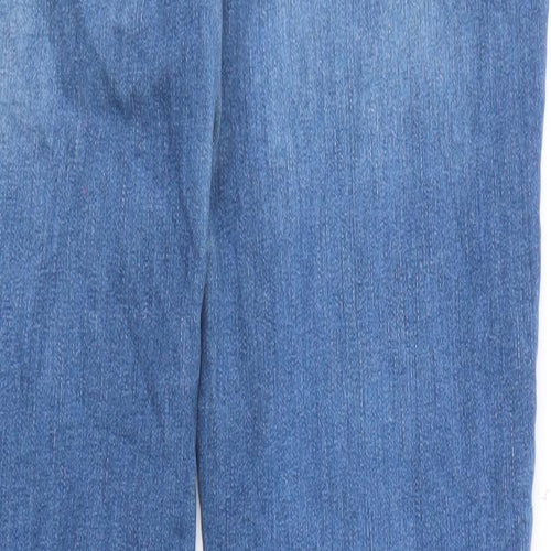 Only Womens Blue Cotton Skinny Jeans Size 32 in Regular Zip