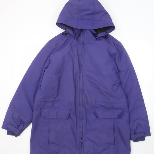 Lands' End Womens Purple Jacket Size 10 Zip