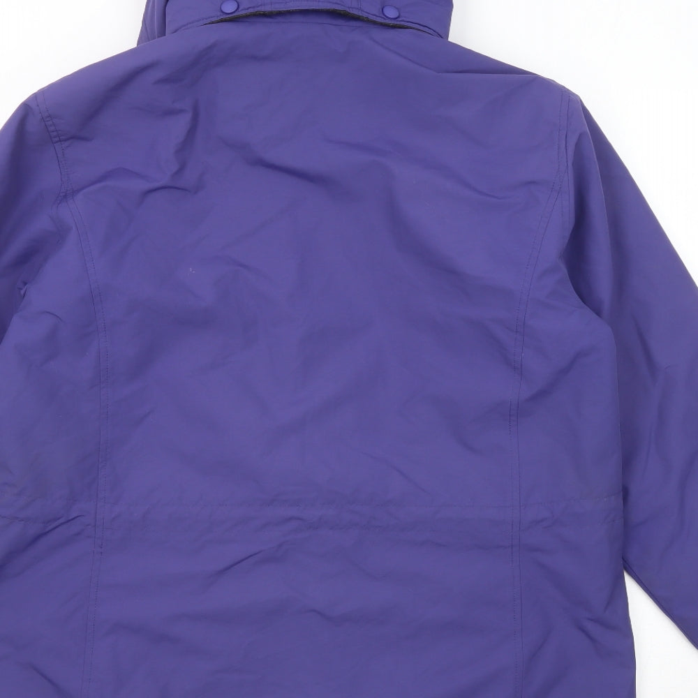 Lands' End Womens Purple Jacket Size 10 Zip