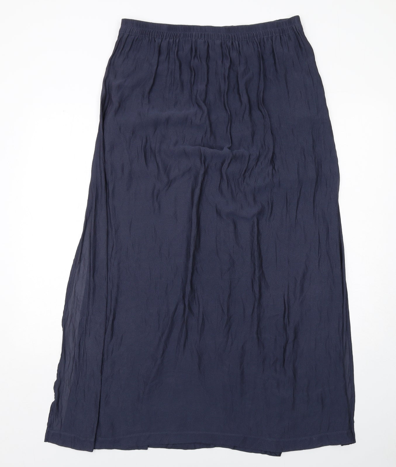 EDC Womens Blue Polyester Pleated Skirt Size 12