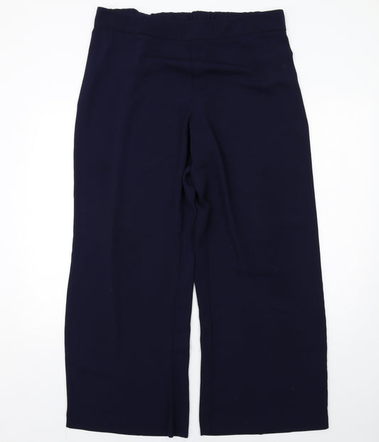 Yours Womens Blue Polyester Trousers Size 20 Regular