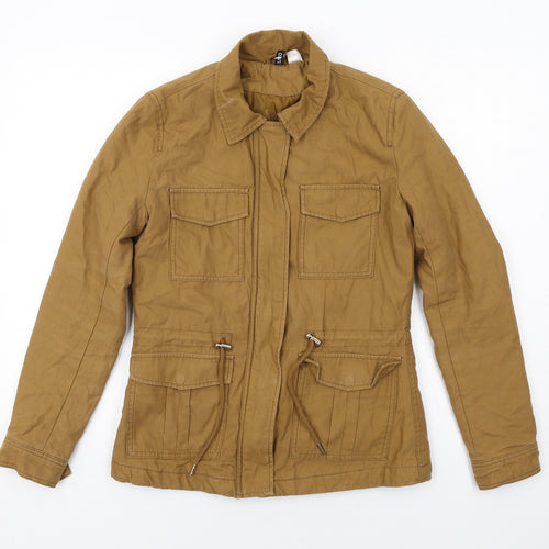 H&M Womens Brown Jacket Size 8 Zip