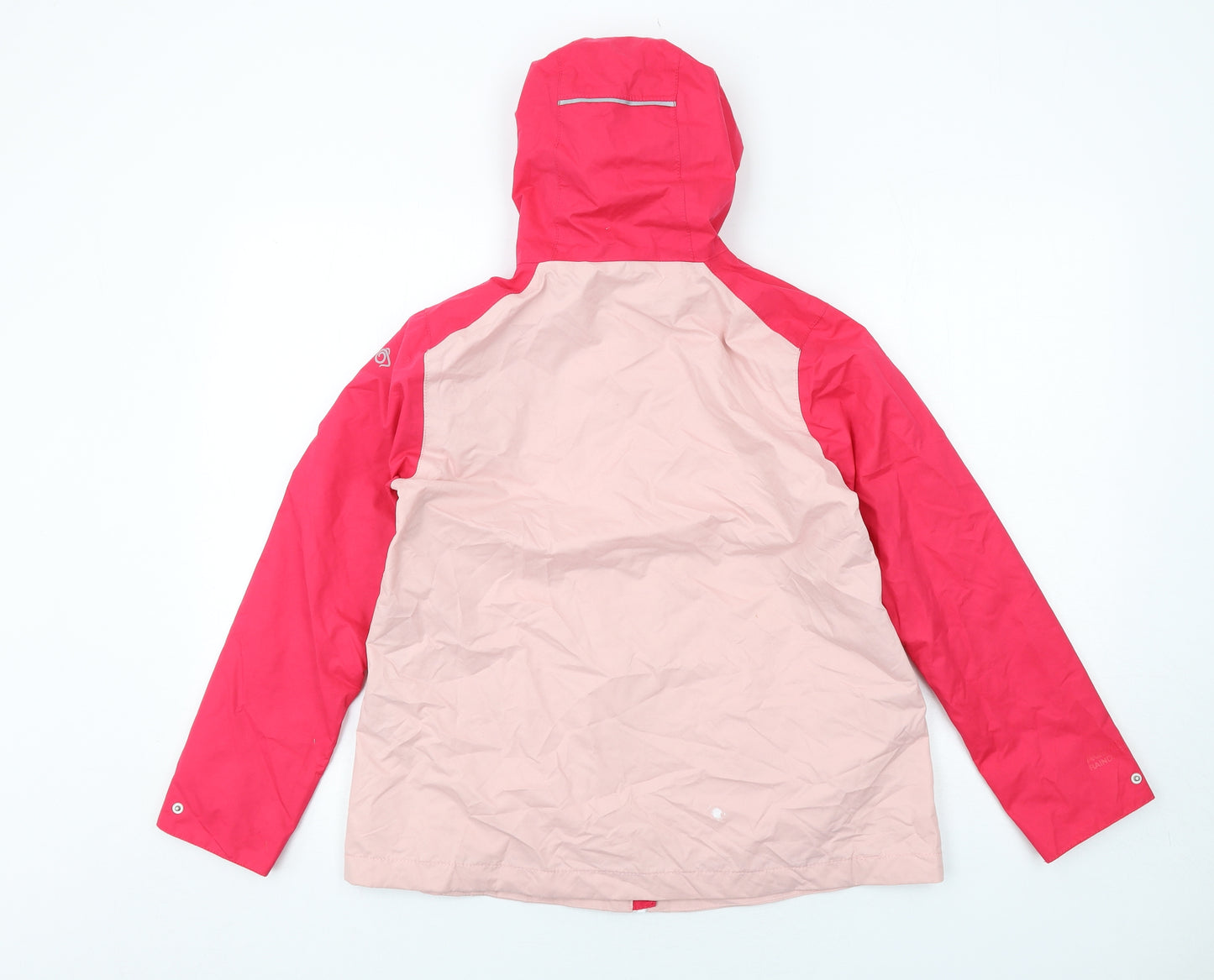 Craghoppers Girls Pink Windbreaker Jacket Size 11-12 Years Zip