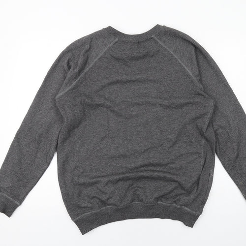 Diesel Mens Grey Cotton Pullover Sweatshirt Size M