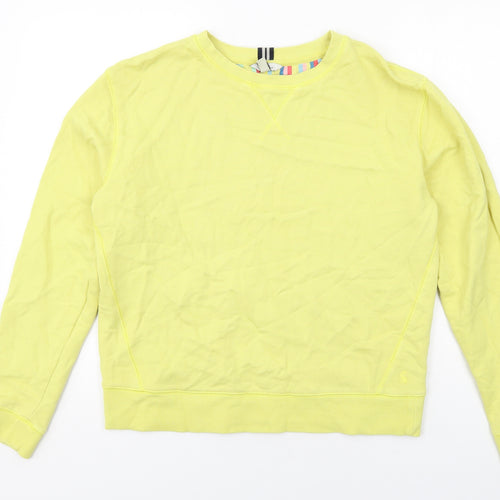 Joules Womens Yellow Cotton Pullover Sweatshirt Size 10 Pullover