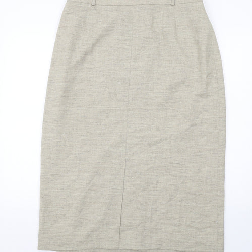 Eastex Womens Beige Polyester Straight & Pencil Skirt Size 18 Zip