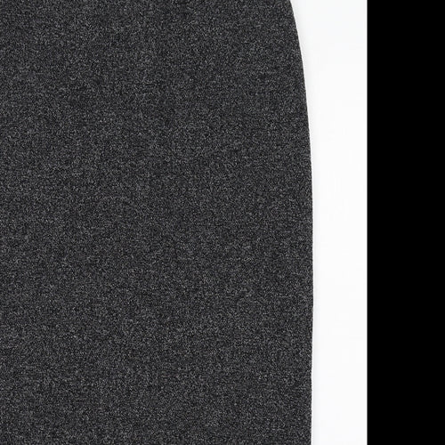 NEXT Womens Black Polyester Straight & Pencil Skirt Size 14 Zip