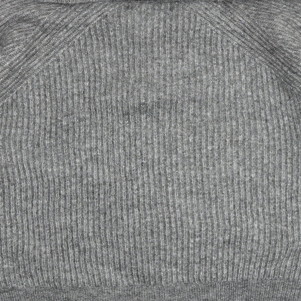 Marks and Spencer Womens Grey Collared Acrylic Pullover Jumper Size M