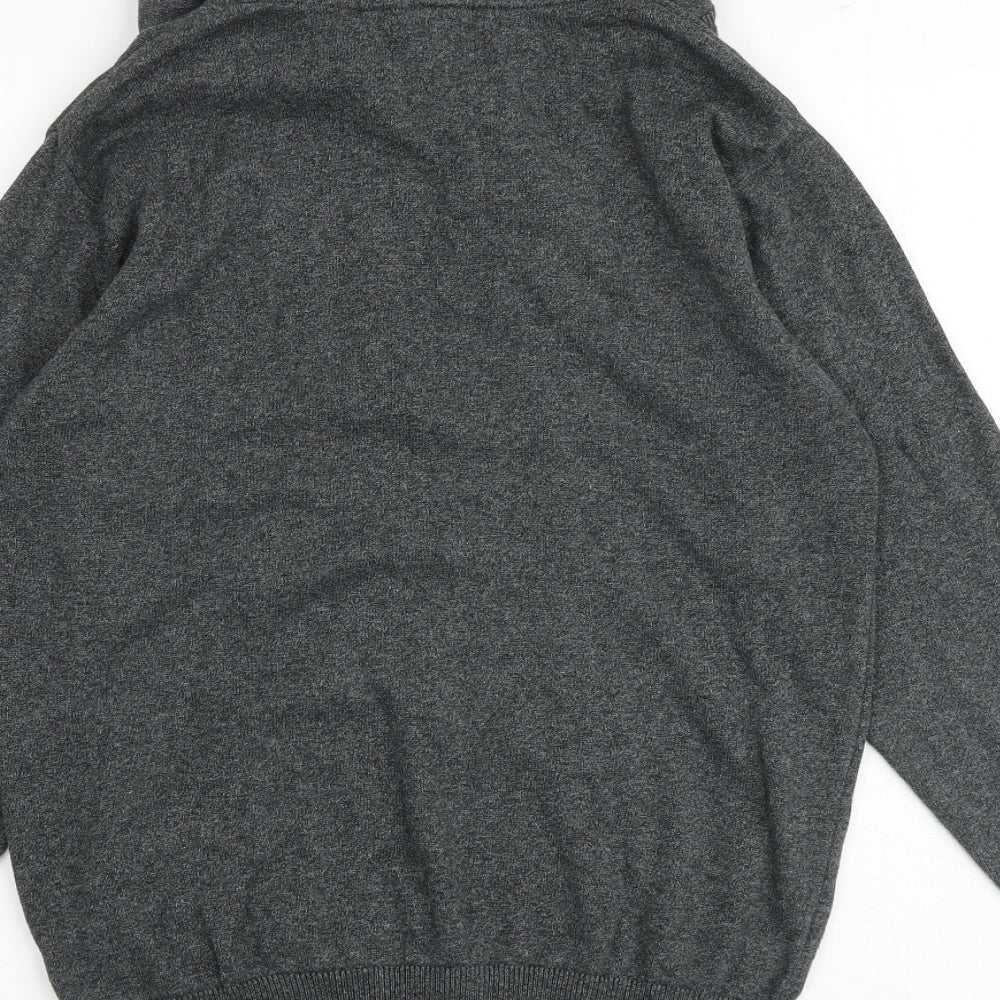 Aeropostale Womens Grey Round Neck 100% Cotton Pullover Jumper Size XS