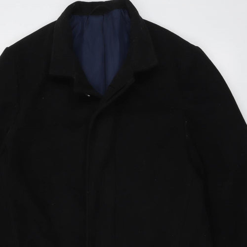 Marks and Spencer Mens Black Jacket Size M Button