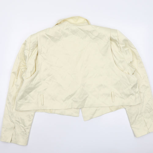 Zara Womens Yellow Jacket Blazer Size 2XL