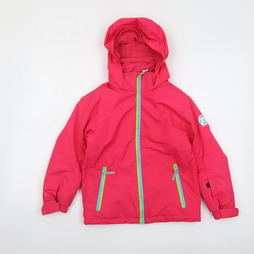 McKINLEY Girls Pink Windbreaker Jacket Size 8-9 Years Zip