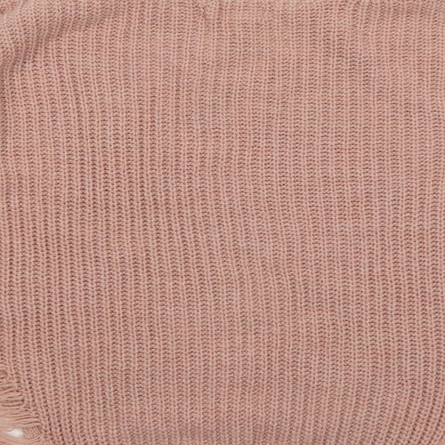 Cameo Rose Womens Pink Round Neck Acrylic Pullover Jumper Size S - Distressed