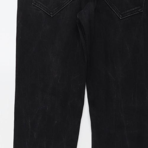 H&M Mens Black Cotton Skinny Jeans Size 32 in L32 in Regular Button