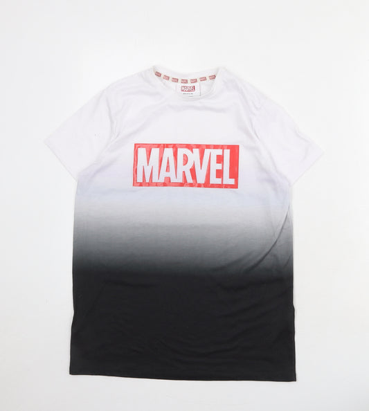 Marvel Boys Multicoloured Polyester Basic T-Shirt Size 12-13 Years Round Neck Pullover