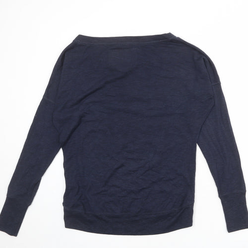 Superdry Womens Blue Cotton Pullover Sweatshirt Size S Pullover