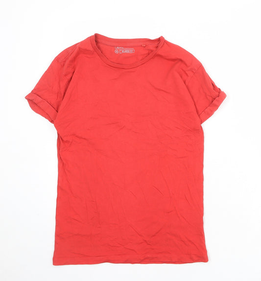 NEXT Mens Red Cotton T-Shirt Size XS Round Neck