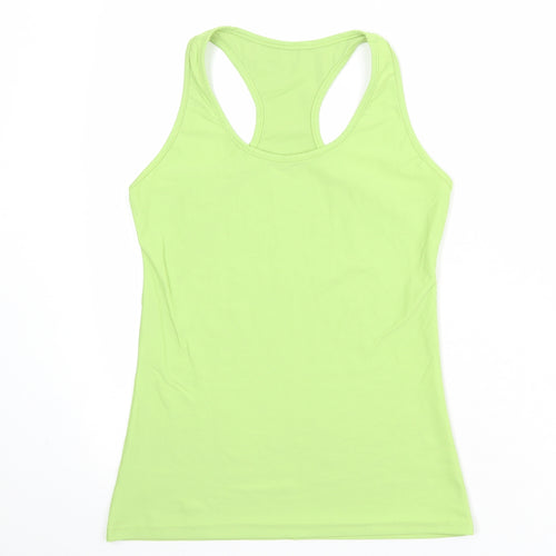 Denchi Womens Green Polyester Pullover Tank Size S Scoop Neck Pullover