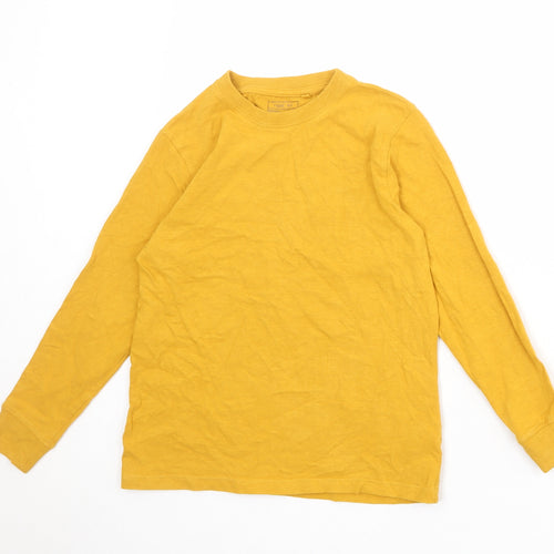 NEXT Boys Orange 100% Cotton Basic T-Shirt Size 10 Years Round Neck Pullover