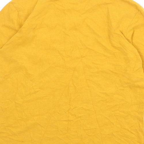 NEXT Boys Orange 100% Cotton Basic T-Shirt Size 10 Years Round Neck Pullover