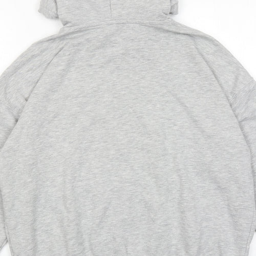 The Jogg Concept Womens Grey Cotton Full Zip Hoodie Size S Zip