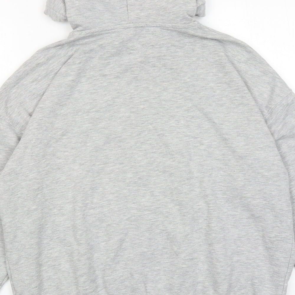 The Jogg Concept Womens Grey Cotton Full Zip Hoodie Size S Zip