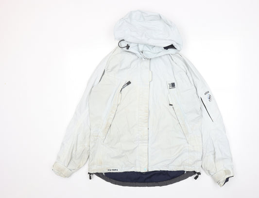 Karrimor Womens Grey Windbreaker Jacket Size 12 Zip