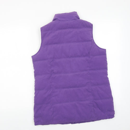 DASH Womens Purple Gilet Jacket Size 10 Zip