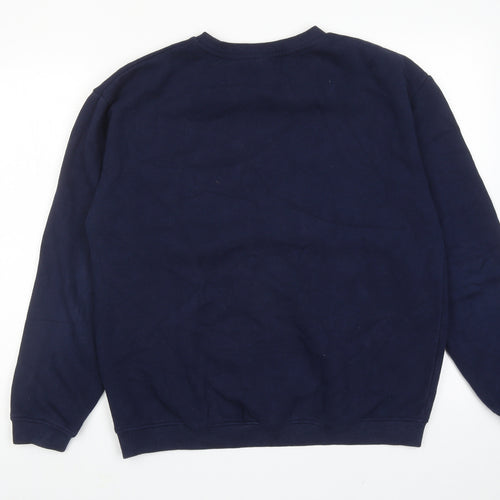 ellesse Womens Blue Cotton Pullover Sweatshirt Size 14 Pullover