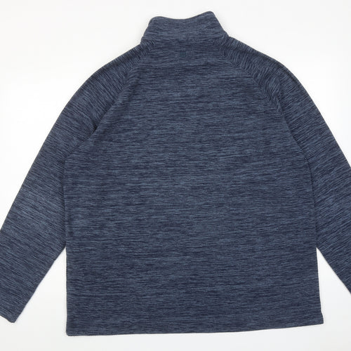 Mountain Warehouse Mens Blue Polyester Henley Sweatshirt Size XL