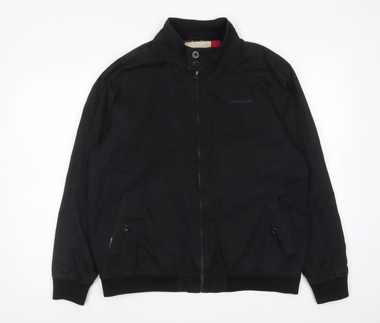 Lambretta Mens Black Bomber Jacket Jacket Size M Zip
