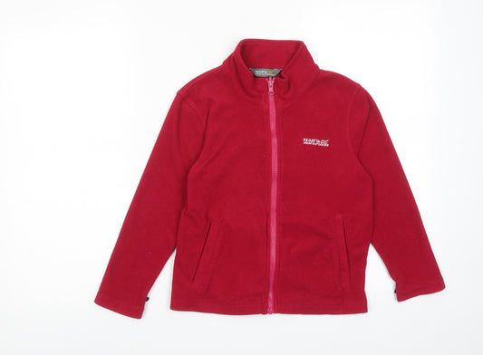 Regatta Girls Red Jacket Size 7-8 Years Zip