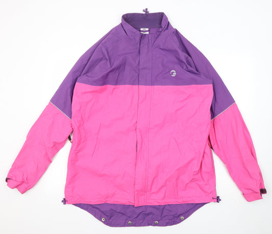 Tenn Womens Purple Windbreaker Jacket Size 18 Zip