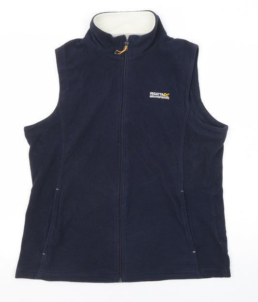 Regatta Womens Blue Gilet Jacket Size 14 Zip