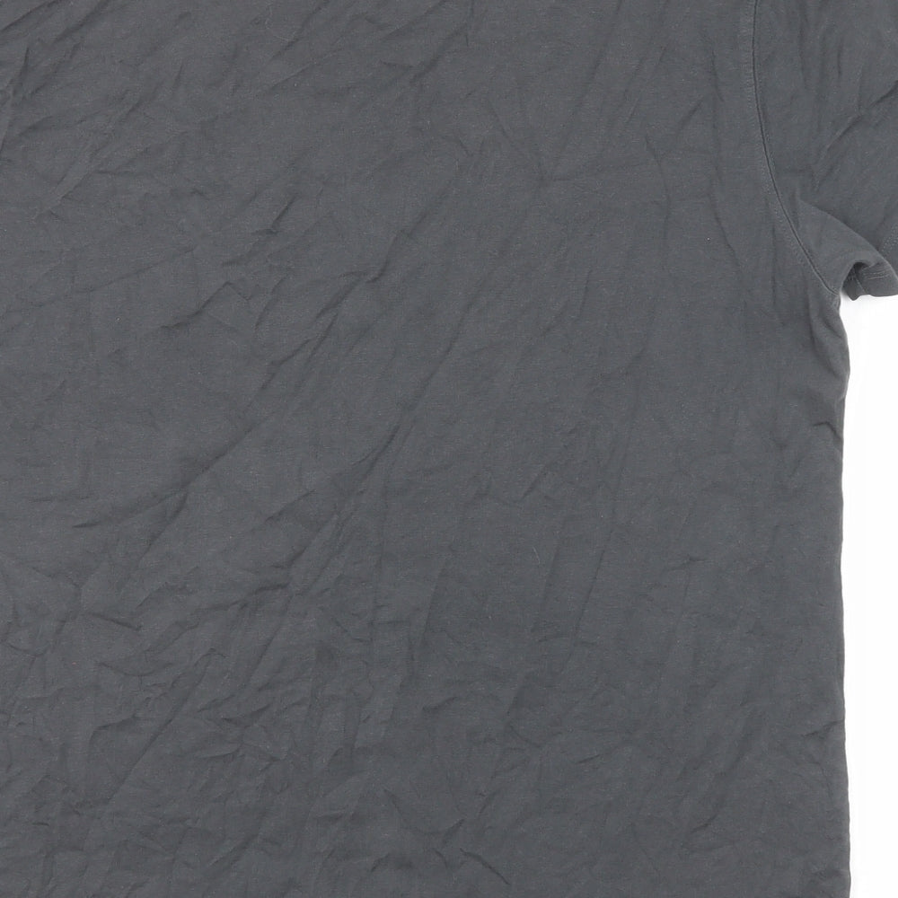 Dirty Velvet Mens Grey Polyester T-Shirt Size L Round Neck