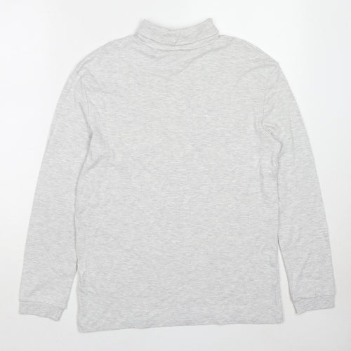 Marks and Spencer Boys Grey Cotton Pullover Sweatshirt Size 9-10 Years Pullover