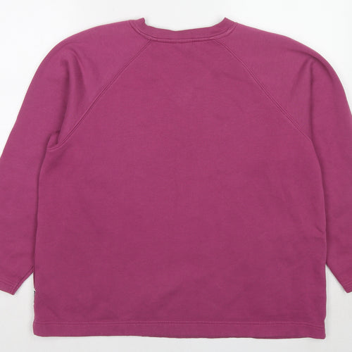 Joie de Vivre Womens Purple Polyester Pullover Sweatshirt Size L Pullover