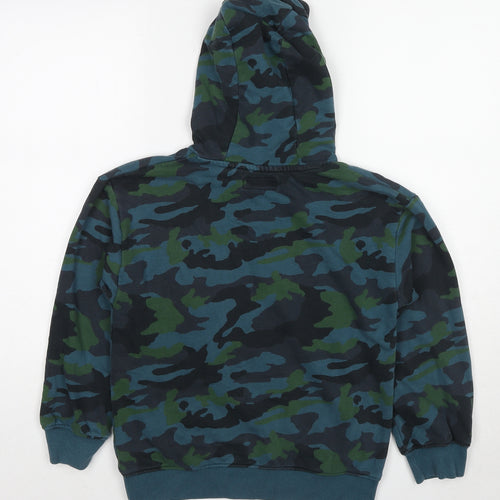 NEXT Boys Blue Camouflage Cotton Pullover Hoodie Size 10 Years Pullover