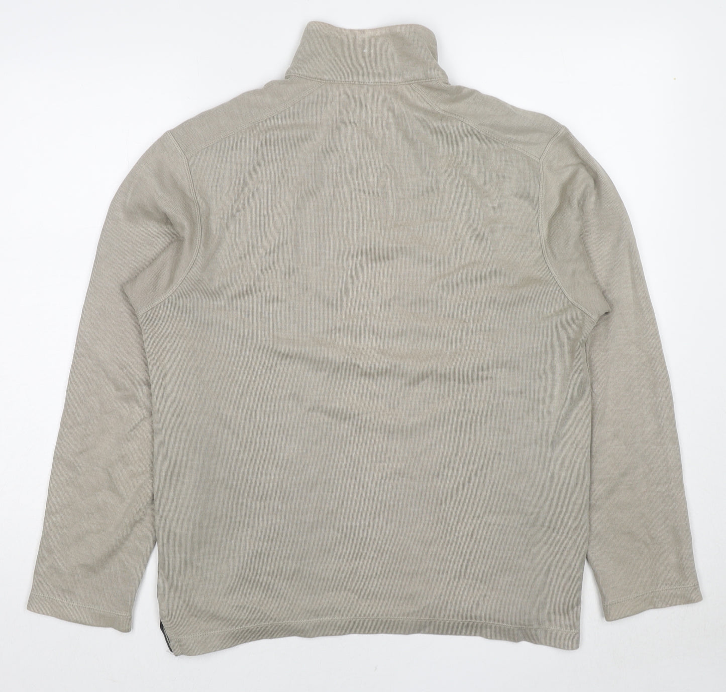 Marks and Spencer Mens Beige Cotton Pullover Sweatshirt Size S