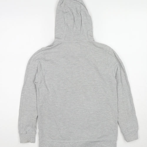 Zara Boys Grey Cotton Full Zip Hoodie Size 11-12 Years Zip