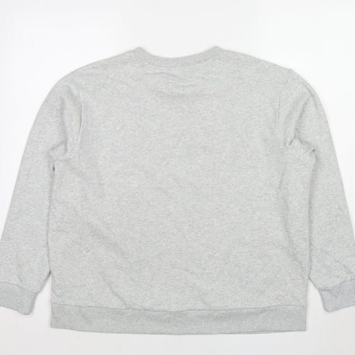 Marks and Spencer Womens Grey Cotton Pullover Sweatshirt Size L Pullover