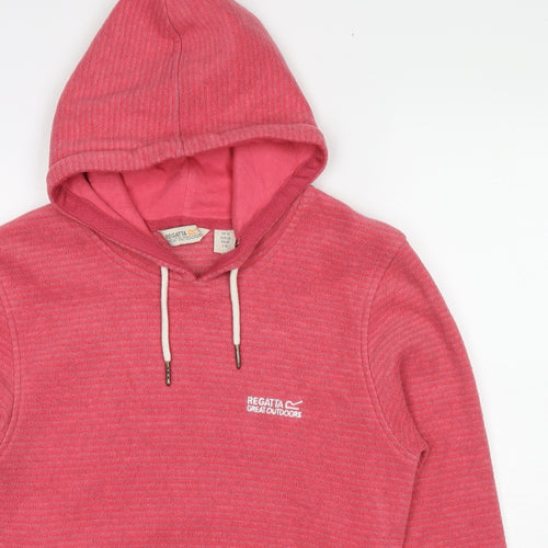 Regatta Womens Pink Polyester Pullover Hoodie Size 12 Pullover