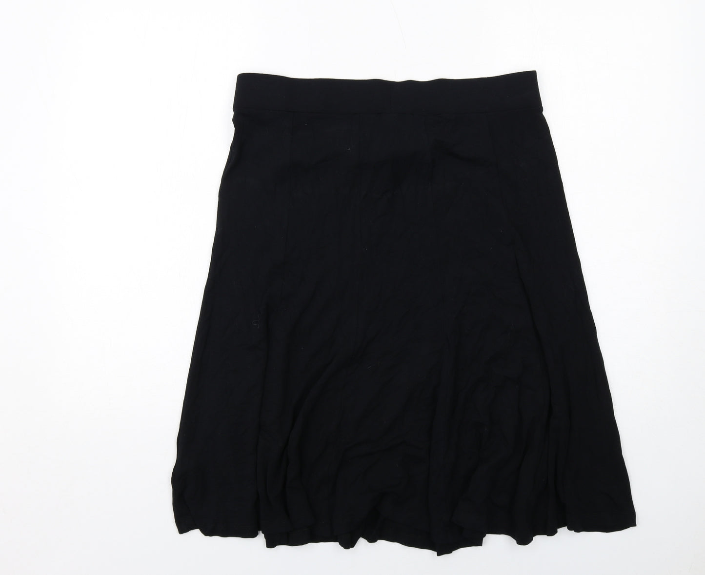 Boden Womens Black Viscose Swing Skirt Size 16