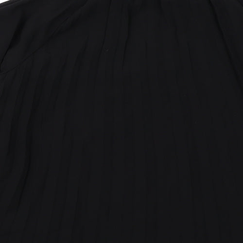 H&M Womens Black Polyester Basic Blouse Size S V-Neck