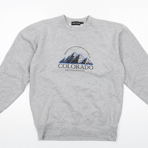 PRETTYLITTLETHING Womens Grey Polyester Pullover Sweatshirt Size S Pullover - Colorado