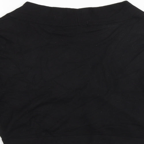 Wallis Womens Black V-Neck Viscose Cardigan Jumper Size S - Cropped