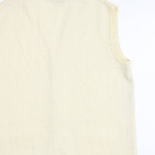 Canada Womens Ivory V-Neck Acrylic Cardigan Jumper Size 18 - Size 18-20